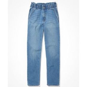 American Eagle Baggy Paper Bag Mom Jeans - size 6 short